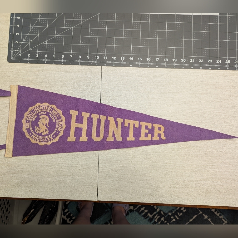 Purple Hunter College Pennant